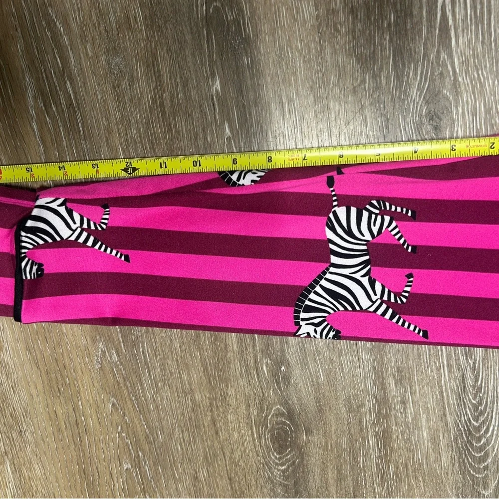 Room Service 2PC Womens Pajama Set Pink Zebra Small Lounge Sleepwear Soft Cozy - Picture 10 of 14